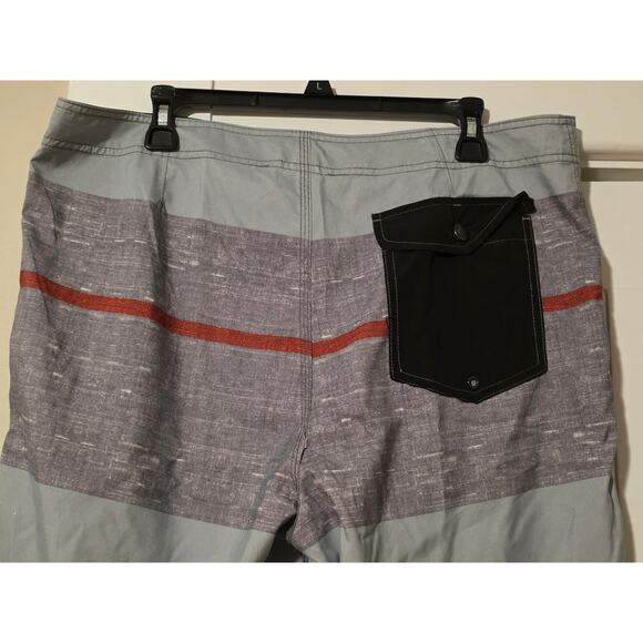 Quiksilver Amphibian Hybrid Men's Gray Swim Shorts Trunks Size 34 - Picture 5 of 9